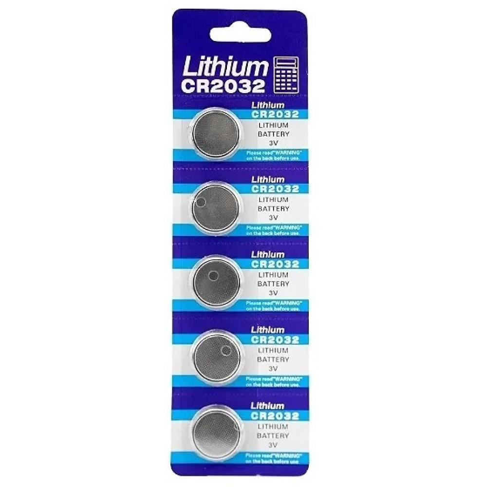 Bateria 2032 3v para telecomandos (cartela com 5) Lithium