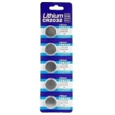 Bateria 2032 3v para telecomandos (cartela com 5) Lithium