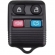 Capa chave telecomando Fiesta Ka Ecosport  04 botões