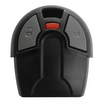 Cabeça telecomando chave Fiat Palio Siena (Preta) oca