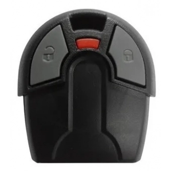 Cabeça telecomando chave Fiat Palio Siena (Preta) oca
