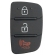 Capa chave (botão) HB20 Hatch