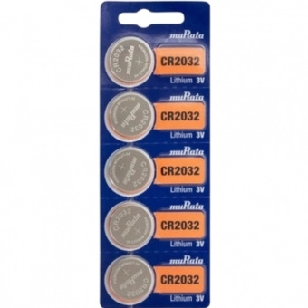 Bateria 2032 3v para telecomandos (cartela com 5) Murata (Sony)